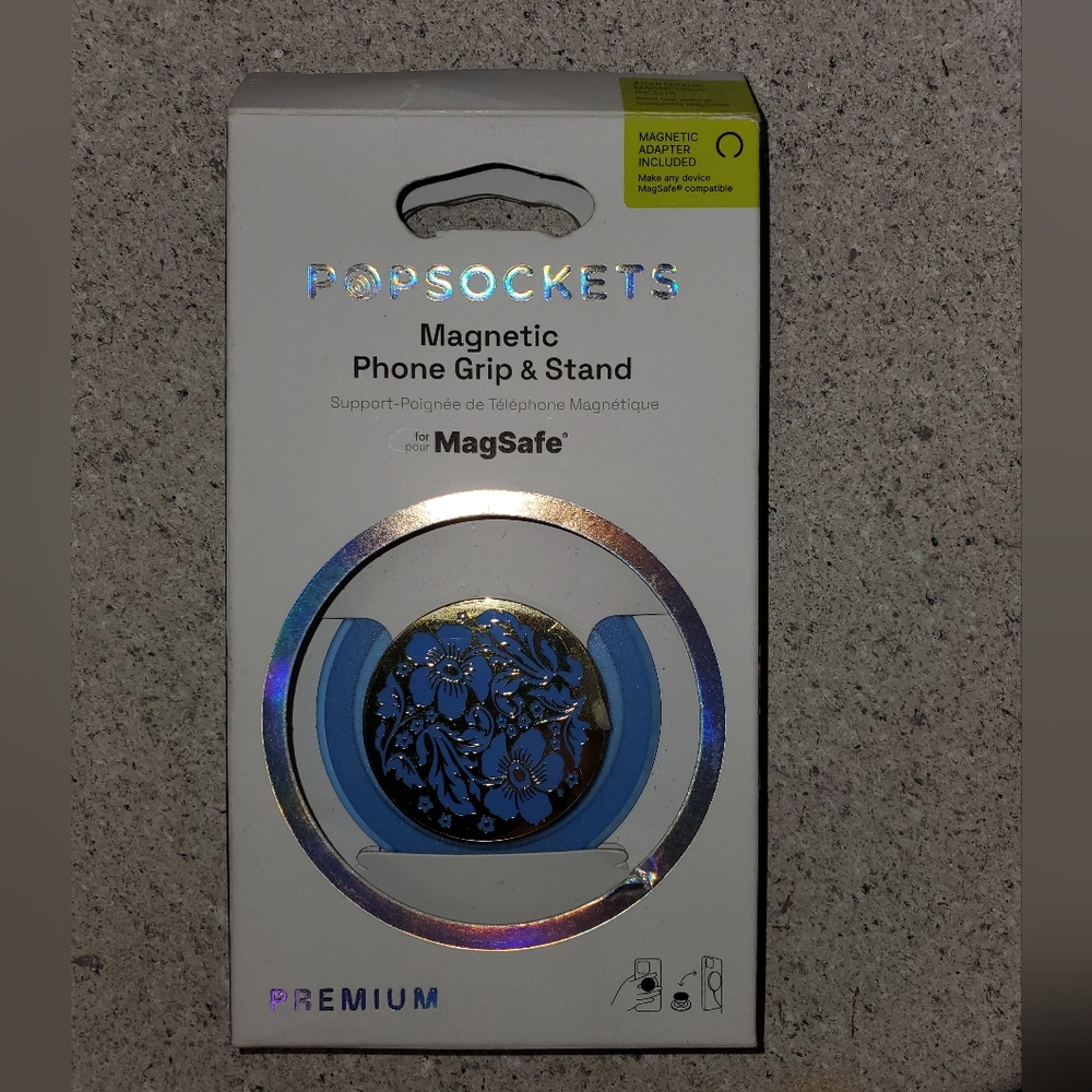 New Popsockets Premium MagSafe Magnetic Phone Grip & Stand NIB